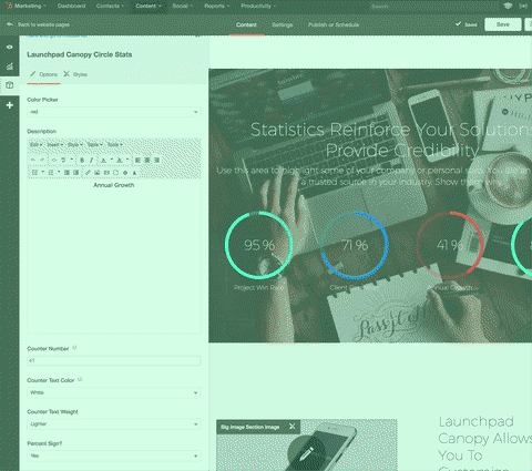 What Kinds of Options Do We Have Access To In Launchpads Circle Stat Modules2.gif